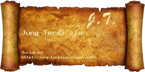 Jung Terézia névjegykártya