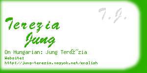 terezia jung business card